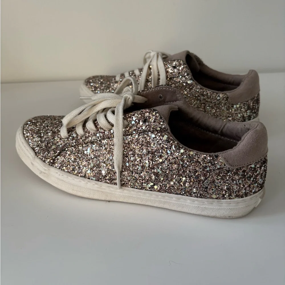 Sparkly Glitter Women’s Sneakers Size 6 - Picture 6 of 9